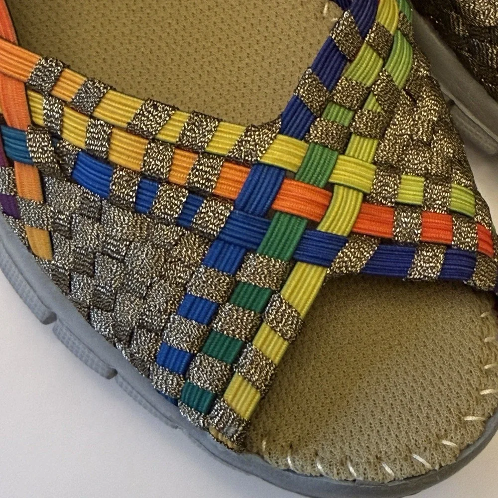 Bernie Mev Comfi Bronze Multi Comfort Shoe Womens 37 Size 6 New - Picture 4 of 10